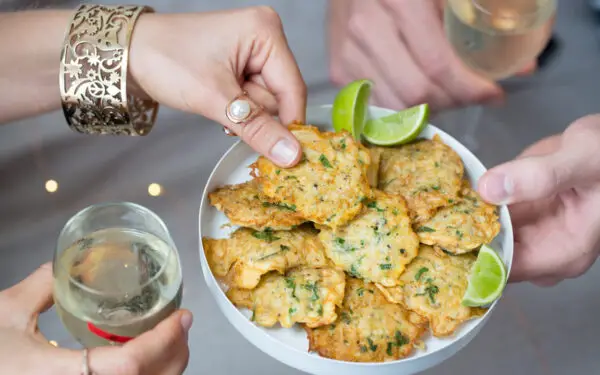 Whitebait fritters